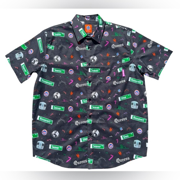 Men’s The7Line NY Mets “Queensboro” Button Down Shirt - Picture 1 of 10
